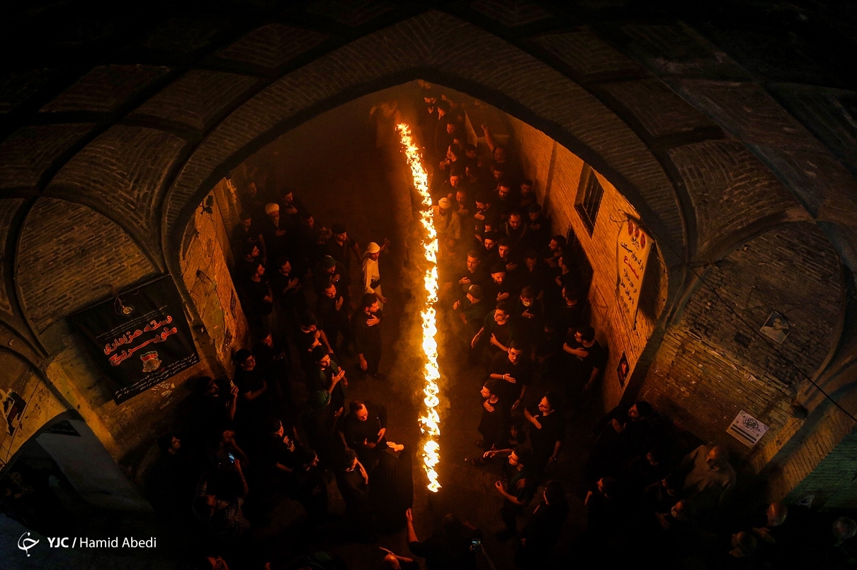 تصاویر: آیین مشعل گردانی عراقی های مقیم تهران و قم