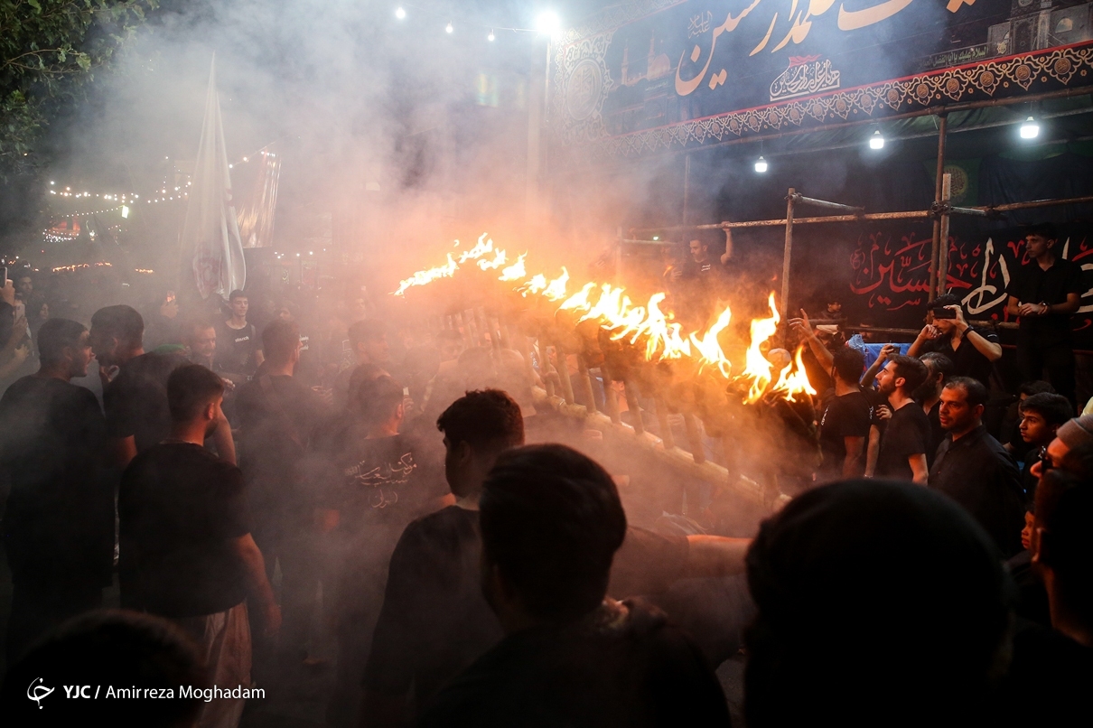 تصاویر: آیین مشعل گردانی عراقی های مقیم تهران و قم