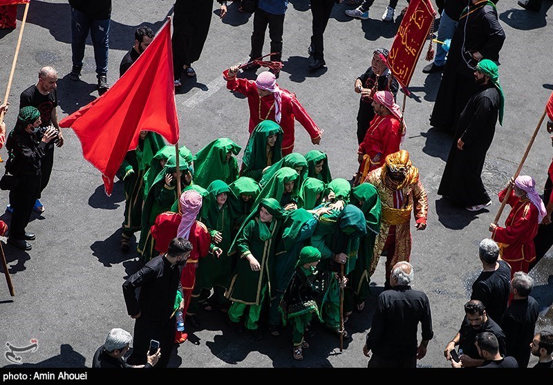 تصاویر: خیمه سوزان ظهر عاشورا - چهار راه گلوبندک تهران