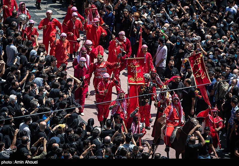 تصاویر: خیمه سوزان ظهر عاشورا - چهار راه گلوبندک تهران