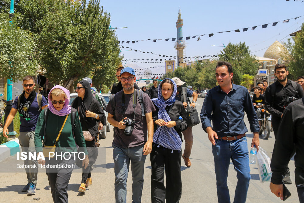 تصاویر: حضور گردشگران خارجی در آیین&zwnj;های محرم یزد