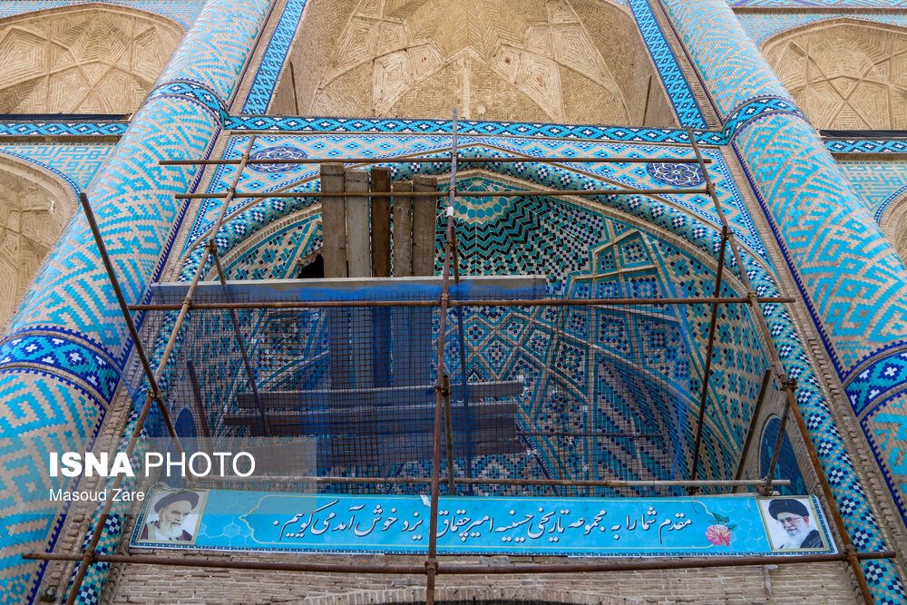 تصاویر: وضعیت بنای تاریخی &laquo;امیرچقماق&raquo; پس از سیل اخیر