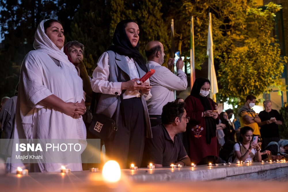 تصاویر: مراسم یادبود هوشنگ ابتهاج در خانه هنرمندان