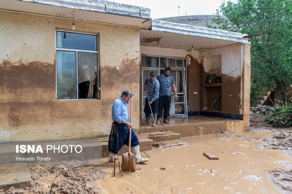 تصاویر: وقوع سیل در بارده چهارمحال و بختیاری