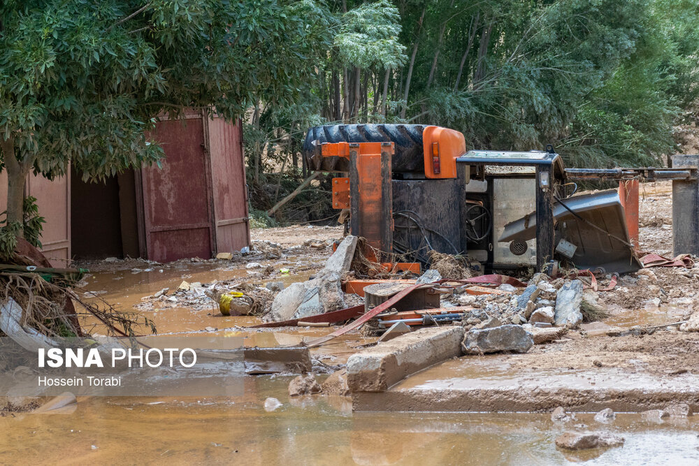 تصاویر: وقوع سیل در بارده چهارمحال و بختیاری