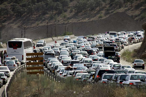 وضعیت جاده‌ها و راه ها، امروز 14 شهریور 1401 / ترافیک سنگین در جاده چالوس