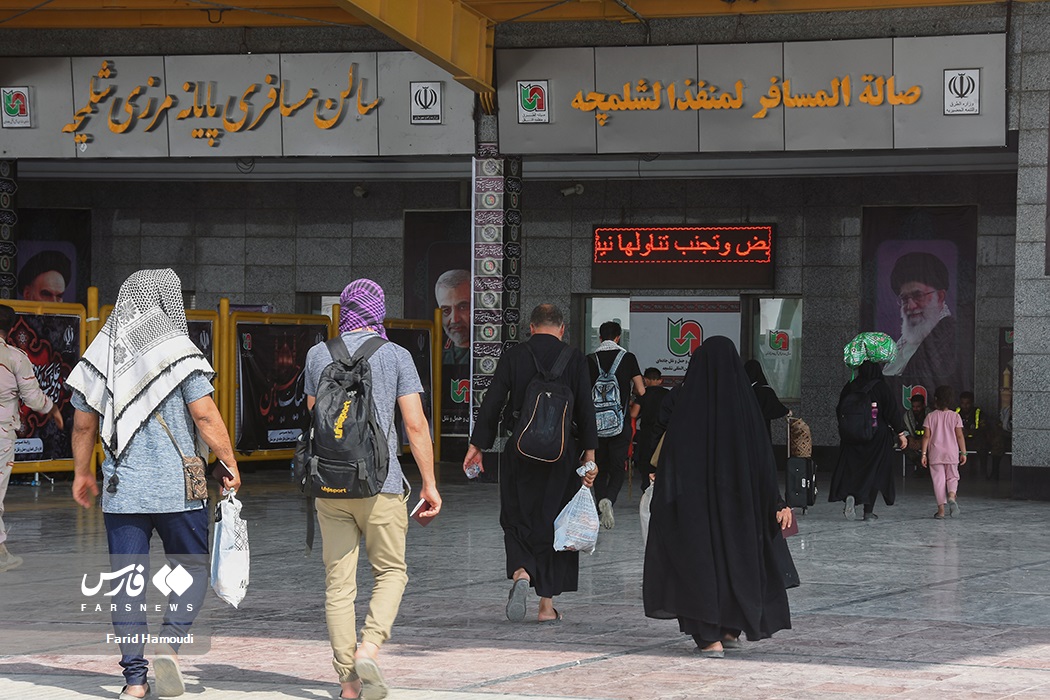 تصاویر: بازگشت &laquo;زائران اربعین&raquo; از مرز شلمچه