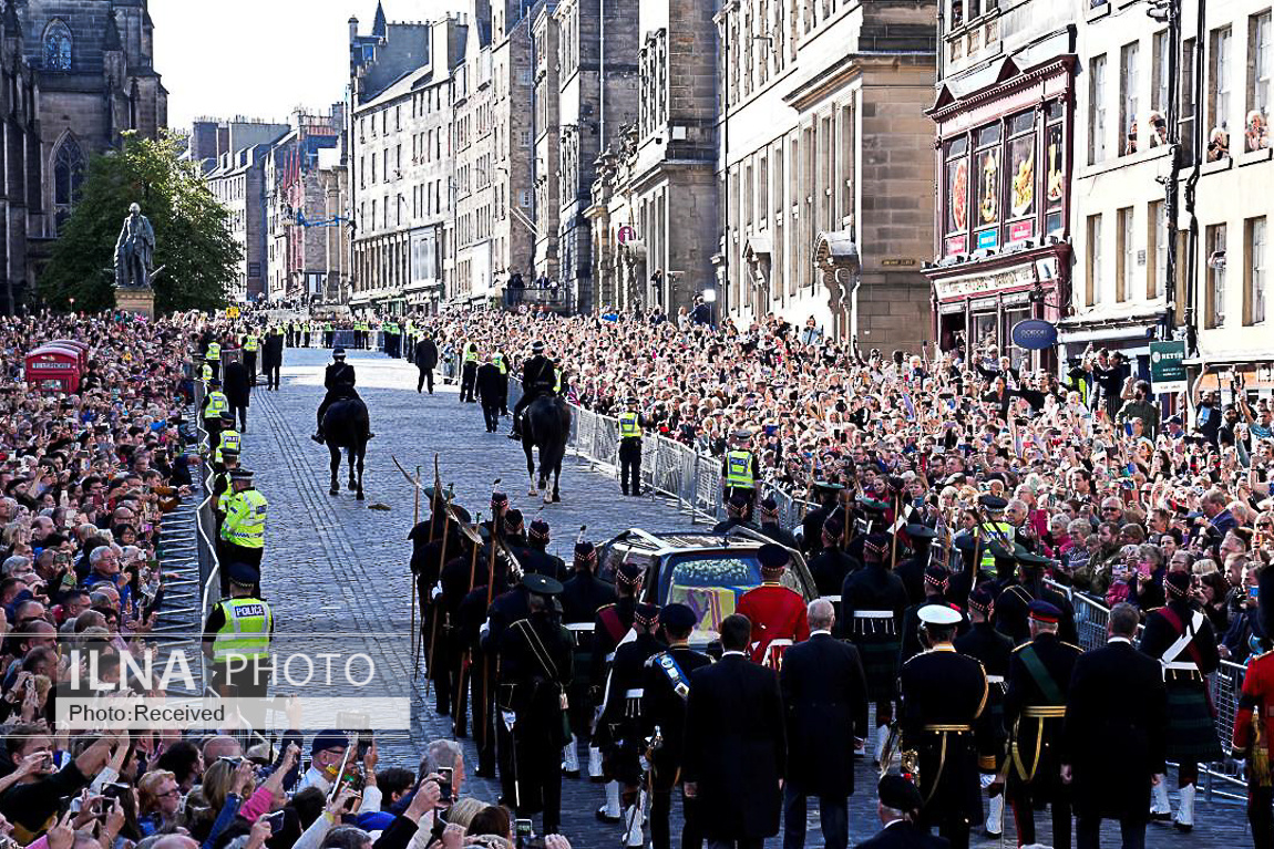 تصاویر: مراسم تشییع ملکه انگلیس در ادینبورگ