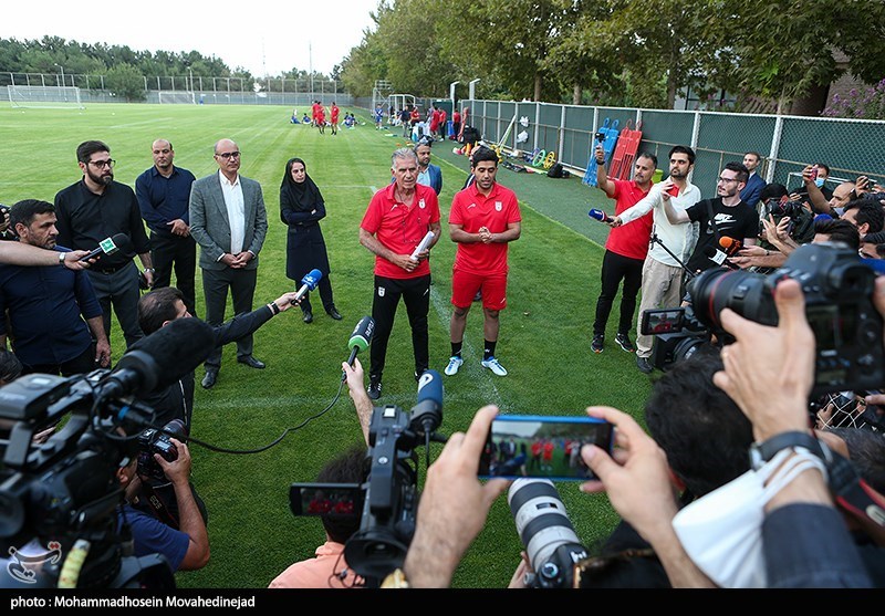 تصاویر: اولین تمرین تیم ملی فوتبال به سرمربیگری کارلوس کی&zwnj;روش