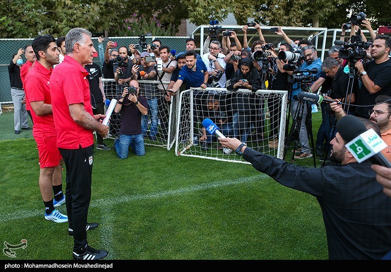 تصاویر: اولین تمرین تیم ملی فوتبال به سرمربیگری کارلوس کی&zwnj;روش