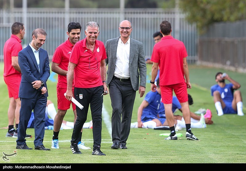 تصاویر: اولین تمرین تیم ملی فوتبال به سرمربیگری کارلوس کی&zwnj;روش
