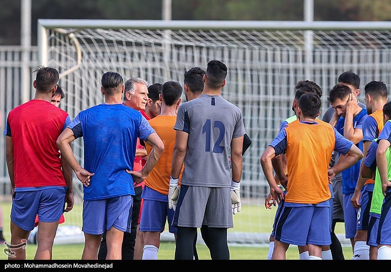 تصاویر: اولین تمرین تیم ملی فوتبال به سرمربیگری کارلوس کی&zwnj;روش