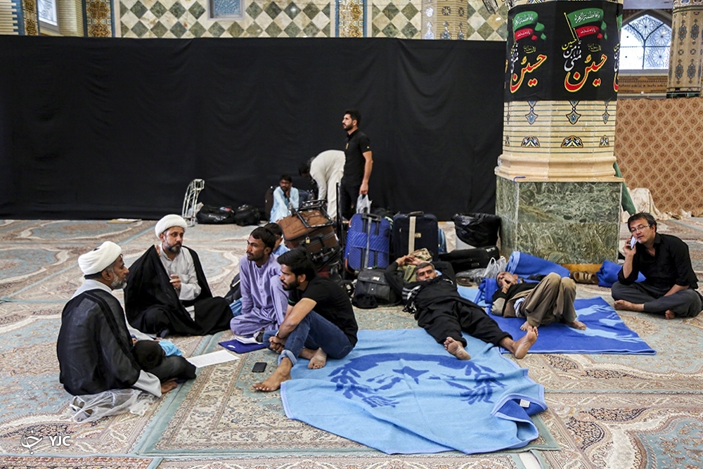 تصاویر: میزبانی از زائران اربعین در قرارگاه مردمی اربعین قم