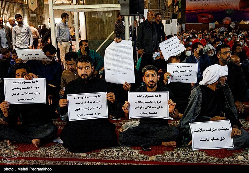 تصاویر: حواشی حضور وزیر نفت در نماز جمعه خوزستان