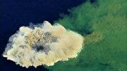 ویدیو / تصاویری تکان‌دهنده از لحظه فوران یک آتشفشان زیر دریا