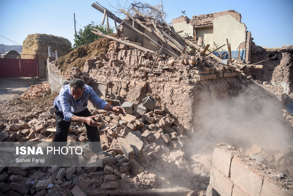 تصاویر: خسارات ناشی از زلزله در خوی - آذربایجان غربی