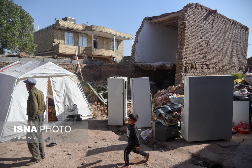 تصاویر: خسارات ناشی از زلزله در خوی - آذربایجان غربی