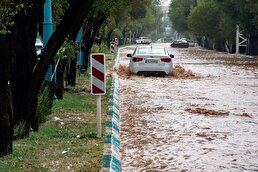 ویدیو / بارش شدید باران در گرگان؛ آبگرفتگی گسترده خیابان و خانه‌ها