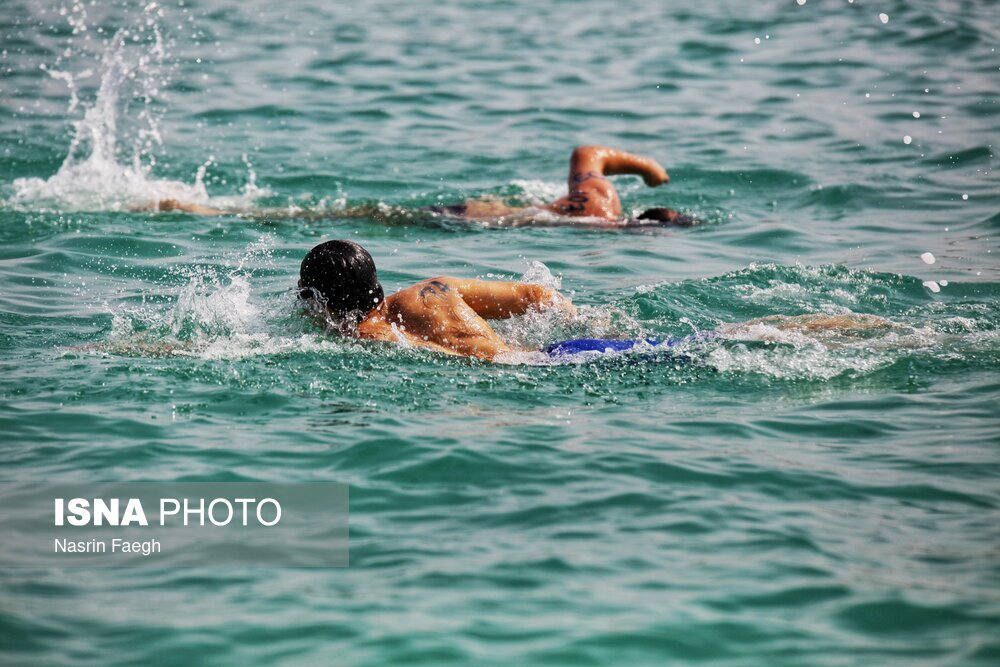 تصاویر: مسابقات قهرمانی شنای آبهای آزاد کشور در کیش
