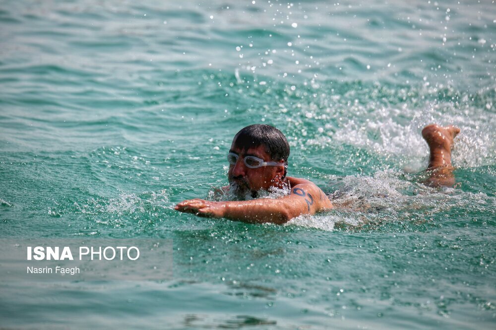 تصاویر: مسابقات قهرمانی شنای آبهای آزاد کشور در کیش