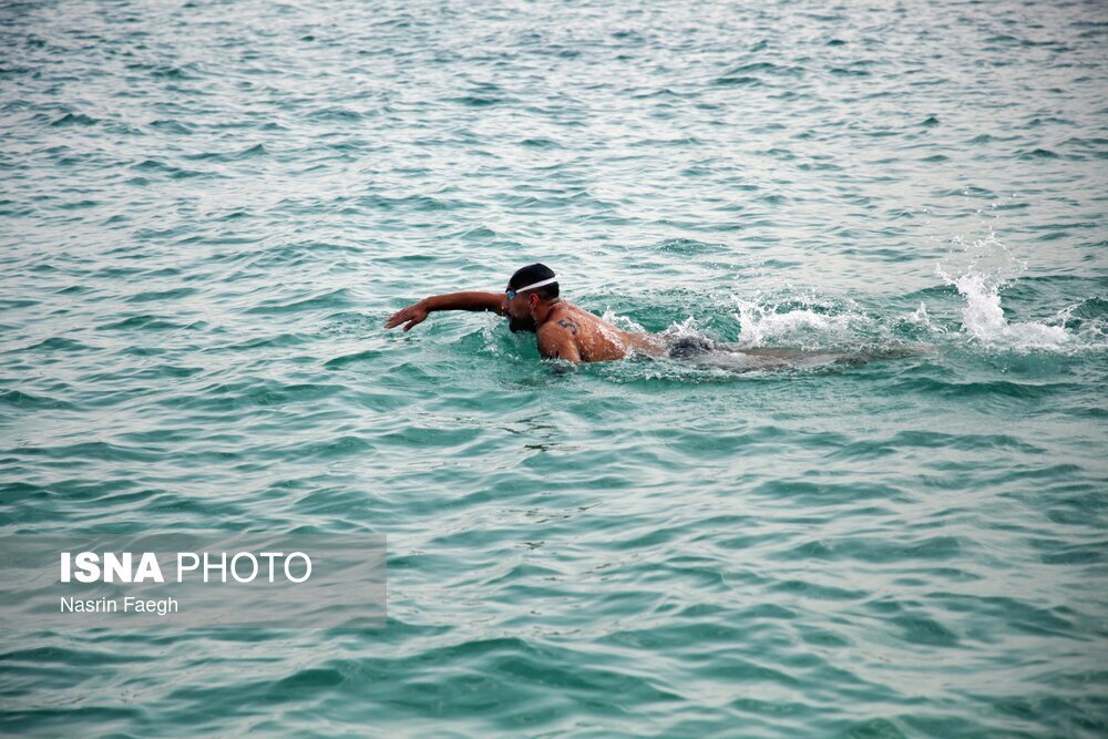 تصاویر: مسابقات قهرمانی شنای آبهای آزاد کشور در کیش