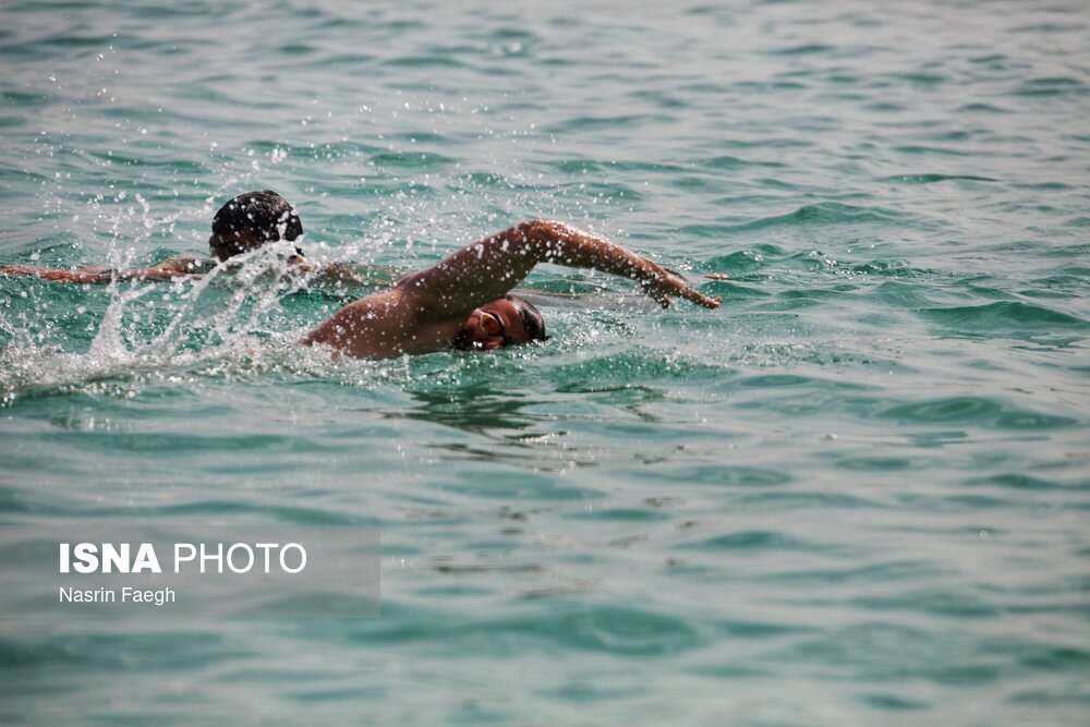 تصاویر: مسابقات قهرمانی شنای آبهای آزاد کشور در کیش