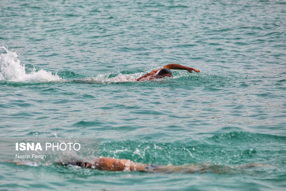 تصاویر: مسابقات قهرمانی شنای آبهای آزاد کشور در کیش