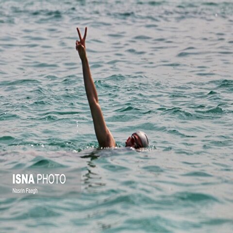 تصاویر: مسابقات قهرمانی شنای آبهای آزاد کشور در کیش