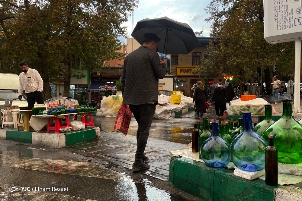تصاویر: بارش اولین باران پاییزی در تهران