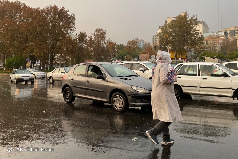 تصاویر: بارش اولین باران پاییزی در تهران