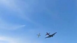 ویدیو / لحظه برخورد دو هواپیما در حین نمایش هوایی در فرودگاه اجرایی دالاس آمریکا