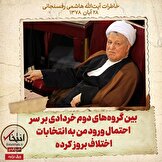 خاطرات هاشمی رفسنجانی، ۲۸ آبان ۱۳۷۸: بین گروه‌های دوم خردادی بر سر احتمال ورود من به انتخابات اختلاف بروز کرده
