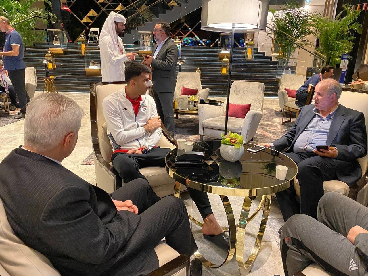 اولین تصویر از بیرانوند پس از مصدومیت