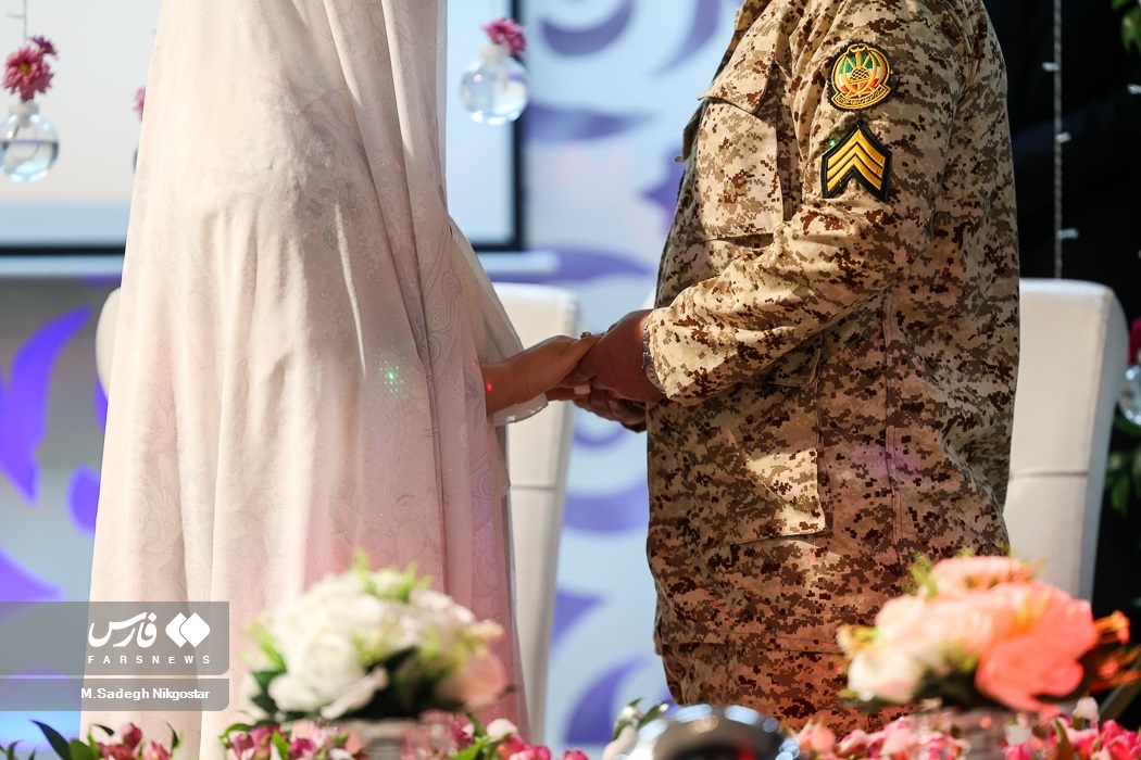 تصاویر: جشن ازدواج ۲۵۴ سرباز وظیفه
