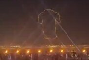 ویدیو / نورپردازی جالب در آسمان دوحه برای پله اسطوره فوتبال برزیل