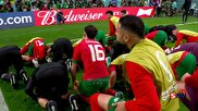ویدیو / شادی و سجده بازیکنان مراکش بعد از صعود به مرحله یک چهارم جام جهانی برای نخستین بار