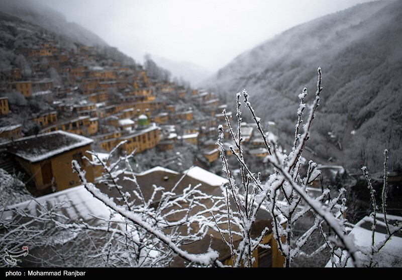 تصاویر: بارش برف در ماسوله