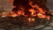 ویدیو / اولین تصاویر از آتش‌سوزی مهیب در یک مرکز خرید در مسکو