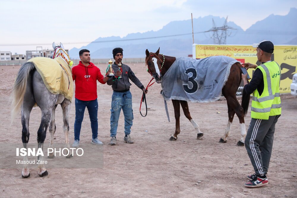 تصاویر: کورس پاییزه اسب دوانی یزد