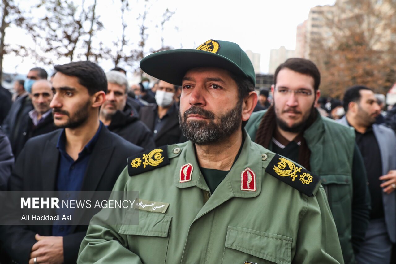 تصاویر: مراسم تشییع پیکر زنده یاد رستم قاسمی