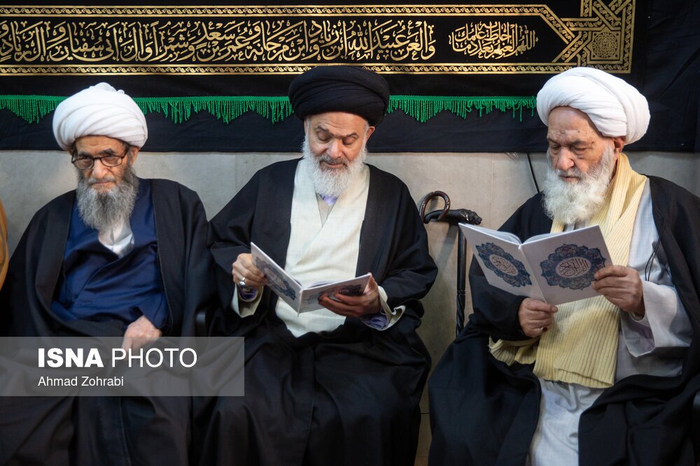 تصاویر: حضور علما و روحانیون برای عرض تسلیت رحلت آیت الله روحانی - قم