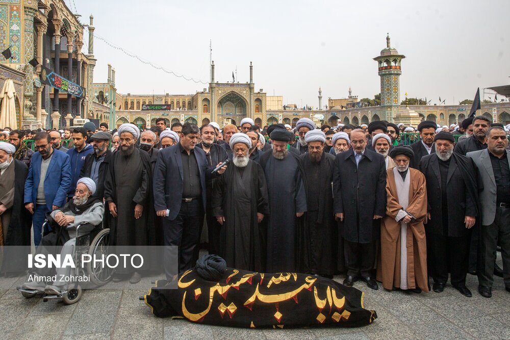 تصاویر: تشییع و تدفین آیت الله روحانی در قم