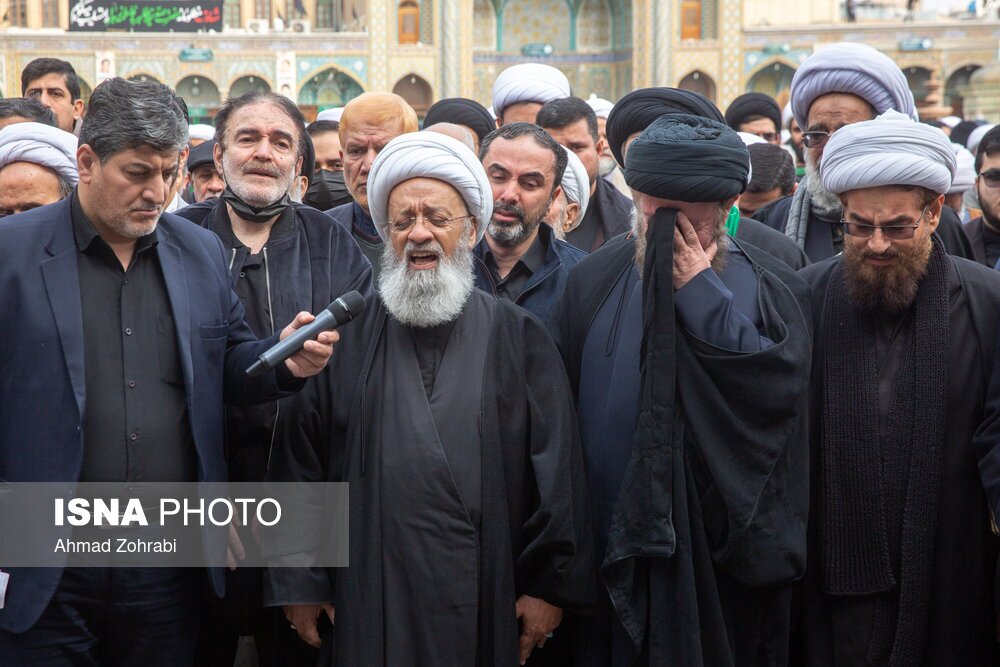 تصاویر: تشییع و تدفین آیت الله روحانی در قم