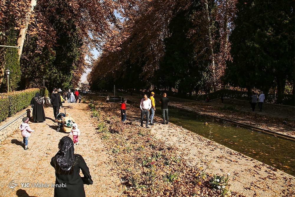 تصاویر: طبیعت پاییزی باغ شاهزاده ماهان کرمان