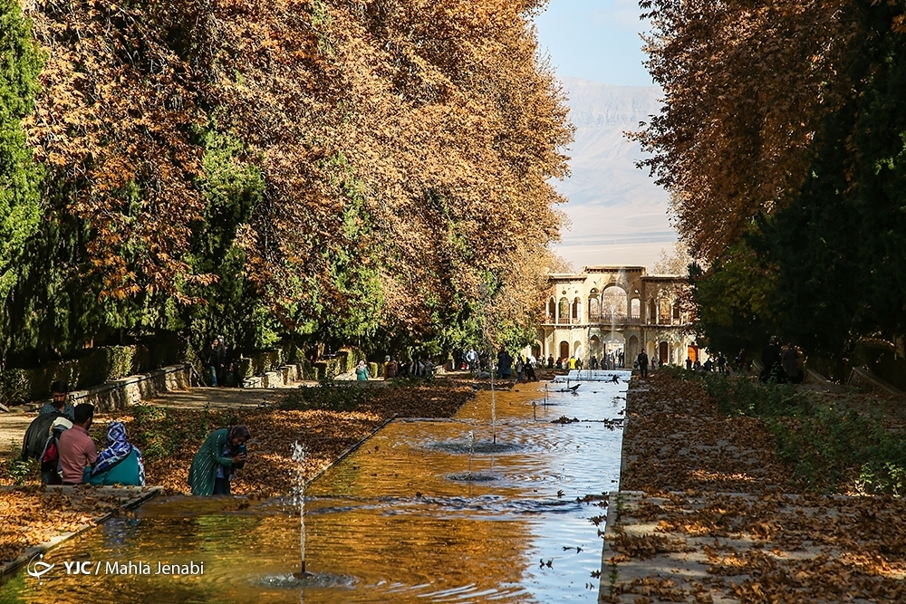 تصاویر: طبیعت پاییزی باغ شاهزاده ماهان کرمان