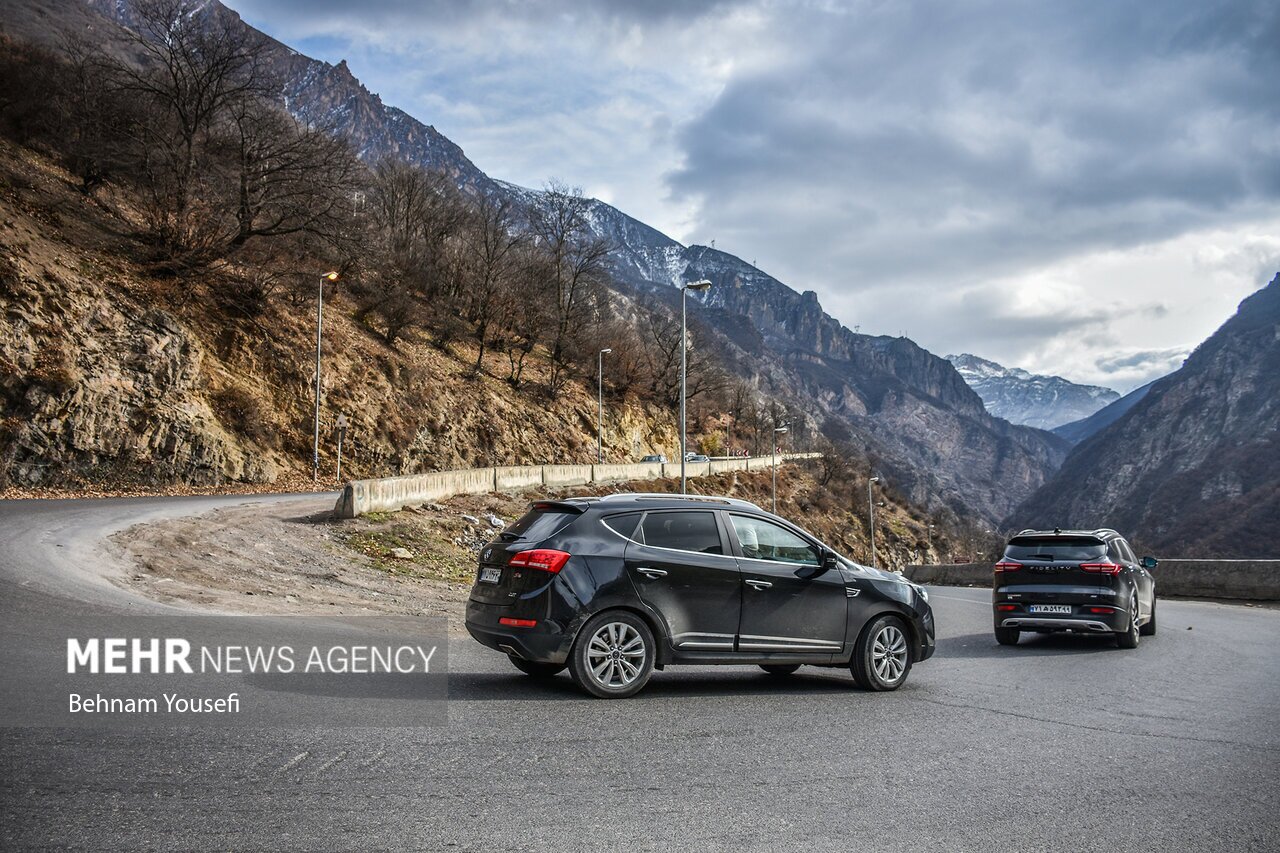 تصاویر: زیبایی جاده چالوس در اواخر پاییز