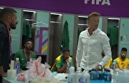 ویدیو / رختکن عربستان بین دو نیمه بازی با آرژانتین / اروه رنار: می‌خواهید با مسی عکس بگیرید؟ نه! باید به آنها بچسبید و فشار بیاورید