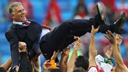ویدیو / پرواز کارلوس کی‌روش روی دست بازیکنان تیم ملی پس از پیروزی مقابل ولز