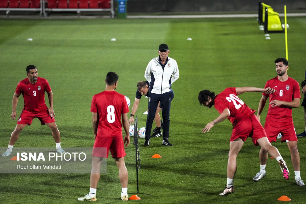 تصاویر: تمرین تیم ملی فوتبال ایران پیش از بازی با آمریکا