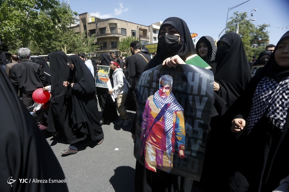 تصاویر: راهپیمایی روز قدس ۱۴۰۲ - تهران